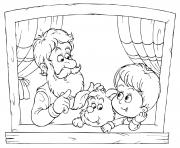 Printable family day happy grandparents coloring pages