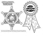 Printable Grandparents Awards Printable coloring pages