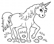 Printable unicorn mythical beast coloring pages