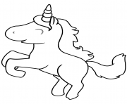 Printable cute cartoon unicorn coloring pages