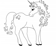 Printable gracious unicorn coloring pages