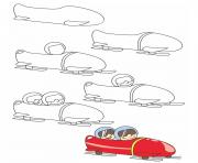 how to draw bobsleigh