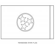 Printable tennessee flag US State coloring pages