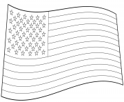 Printable usa flag american coloring pages