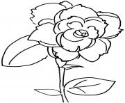 Printable roses for valentine coloring pages