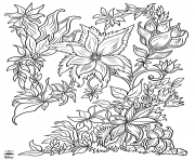 Printable Floral Fantasy coloring pages