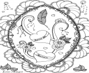 Printable  leen margot mothers day flowers coloring pages
