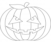 Printable scary pumpkin coloring pages