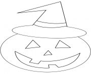 Printable smiling pumpkin coloring pages