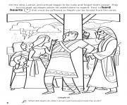 Printable find hard hearts so Nephi can be loosed from the cords coloring pages