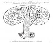 Printable tree of life filled with great joy coloring pages