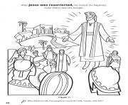 Printable After Jesus was resurrected he visited the Nephites coloring pages