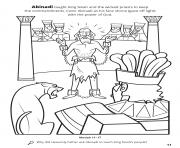 Printable Abinadi taught King Noah and the wicked priests to keep the commandments coloring pages