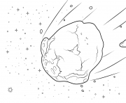 Printable asteroid coloring pages