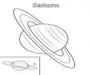 Printable saturn planet coloring pages
