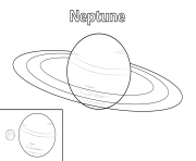 Printable neptune planet coloring pages
