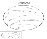 Printable venus planet coloring pages