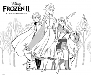 Printable Frozen 2 Princess Girls coloring pages