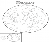 Printable mercury planet coloring pages