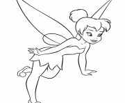 Printable Tinker Bell fictional character from J M Barries coloring pages
