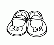 Printable girls shoes coloring pages