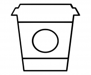 Printable design starbucks cup ultra circle coloring pages