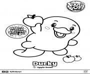 Printable Ultra Rare Pikmi Pops Ducky the Platypus coloring pages