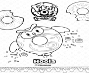 Printable Doughnut Pikmi Pops Hoola The Owl coloring pages