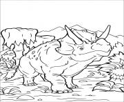 Printable Triceratops Dinosaur coloring pages
