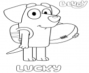 Printable Labrador Lucky coloring pages