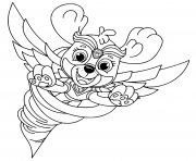 Printable Mighty Pups Flying Skye for Kids coloring pages