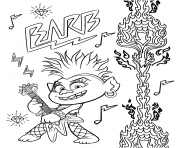 Printable Queen Barb Trolls 2 World Tour coloring pages