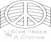 Printable Peace coloring pages