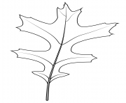 Printable pin oak leaf coloring pages