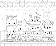Printable Num Noms Cute Toy Series coloring pages