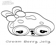 Printable Num Noms Cream Berry Jelly coloring pages