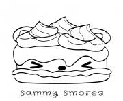 Printable sammy smores coloring pages