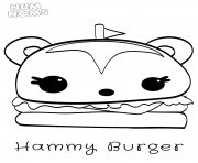 Printable Hammy Burger coloring pages