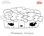 Printable Num Noms Mama Corn from Season 2 coloring pages
