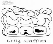 Printable Willy Waffles Num Noms coloring pages