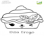 Nilla Froyo from Num Noms Season 2 coloring pages