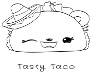Printable Tasty Taco Num Noms coloring pages