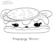 Printable Num Nums Pizza Peppy Roni coloring pages