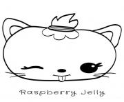 Printable raspberry jelly coloring pages