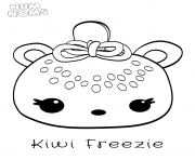 Printable Kawaii Food Kiwi Freeze Num Noms coloring pages