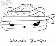 Printable Wasabi Go Go from Series 2 Num Noms coloring pages