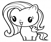 Printable Cutie Fluttershy coloring pages