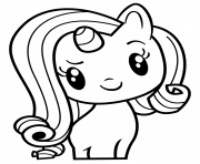 Printable Cute Pony MLP Rarity coloring pages