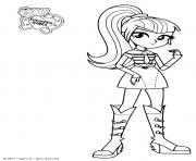 Printable My Little Pony Equestria Girls Sonata Dusk coloring pages
