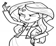 Printable Sunset Shimmer My Little Pony Girl coloring pages